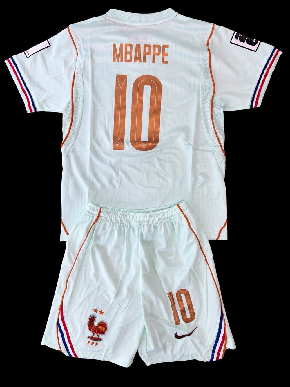2026 France Kylian Mbappé #10 Kids Jersey & Shorts Set third set